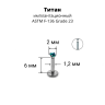 Интернал-лабрета 1,2 мм. Титан, циркон Emerald. ILTZ16-EM