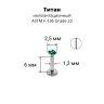 Интернал-лабрета 1,2 мм. Титан, циркон Emerald. ILTZ16-EM