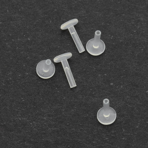 Лабрета 1,2 мм Push-in (без резьбы). Bioflex. Кристалл 2,5 мм. INLB16-2