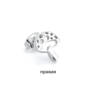 Серьга-гвоздик. Мухомор. SE1274