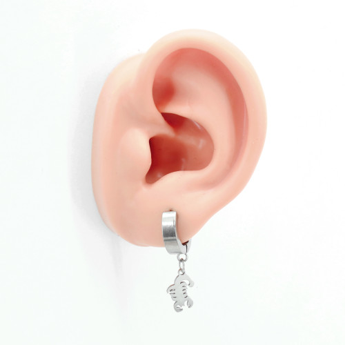 Серьги-кликеры с подвеской Скорпион. Пара. SK5805-2