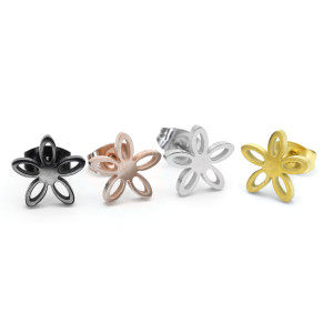 Серьги-гвоздики. Пара. Цветы. SE1262-2