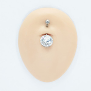 Украшение для пирсинга пупка, покрытие золотом. BNG4330