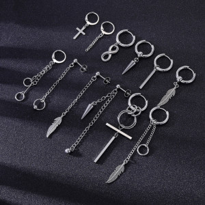 Серьга-гвоздик с подвеской. SE4407