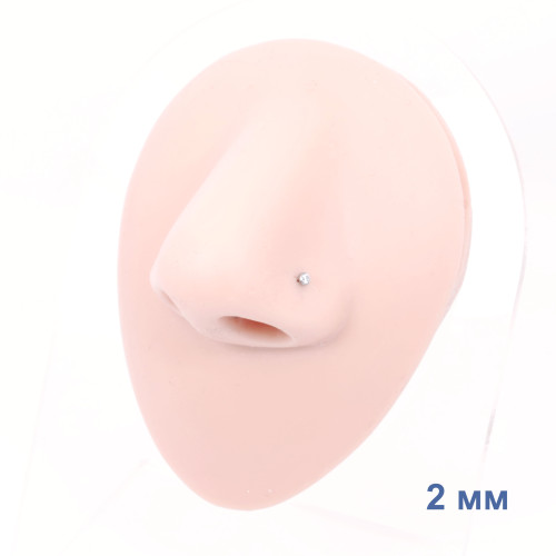 Лабрета 1,2 мм Push-in (без резьбы). Титан, золотое анодирование. ILTPJ16G