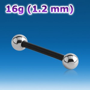 Штанга 1,2 мм. PTFE. Черная. PTMBLB16B