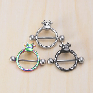 Украшение для пирсинга соска. Жираф. SNP4652