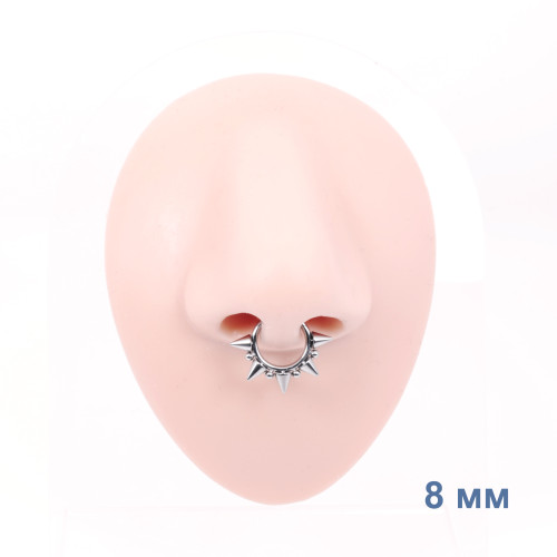 Кольцо сегментное 1,2 мм кликер. Титан, фиолетовое анодирование. HSEG3990