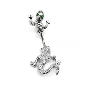 Украшение для пирсинга пупка. Ящерица. GPBST270
