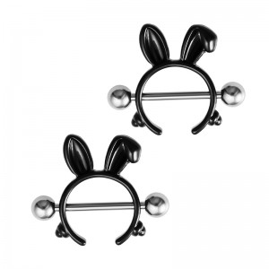 Украшение для пирсинга соска. Кроличьи ушки. SNP7378