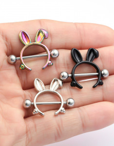 Украшение для пирсинга соска. Кроличьи ушки. SNP7378