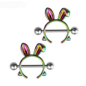 Украшение для пирсинга соска. Кроличьи ушки. SNP7378