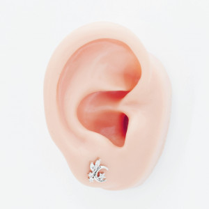 Интернал-лабрета 1,2 мм (набор). Месяц, цирконы. LI2294