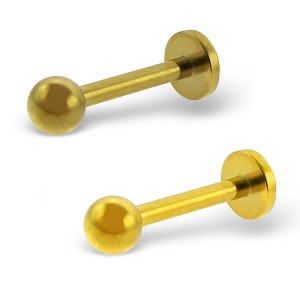 Лабрета 1,2 мм. Золотое титановое покрытие. PFSC722