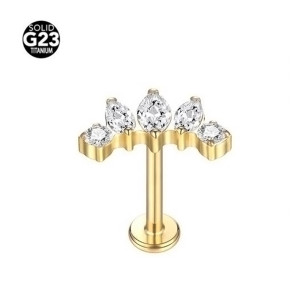 Интернал-лабрета 1,2 мм. Титан, золотое анодирование. ILBT5679