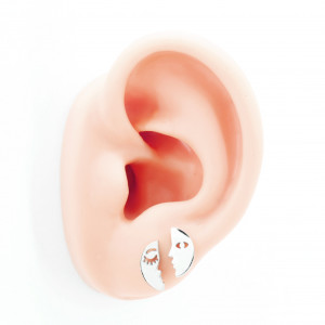 Серьги-гвоздики. Лица. Пара. SE1308