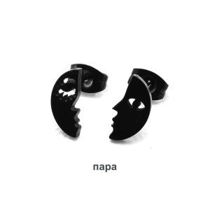 Серьги-гвоздики. Лица. Пара. SE1308