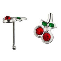 Нострила гвоздик 0,5 мм. Вишенки. NCHCB