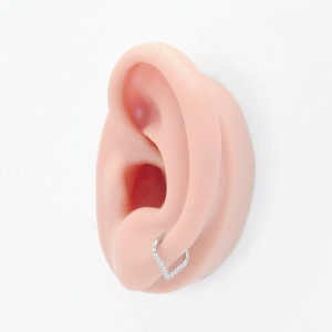 Кольцо-капля сегментное 1,2 мм кликер с кристаллами. HSEG13