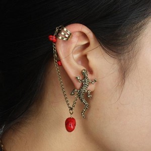 Кафф Ящерица, бронза EC277