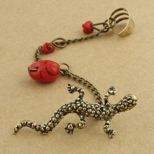 Кафф Ящерица, бронза EC277