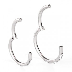 Кольцо сегментное 1,2 мм кликер. Цирконы. HSEGZ01