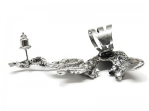 Кафф Кобра, серебро EC178