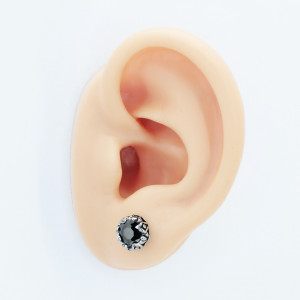 Серьга 1,2 мм с цирконом. C1873