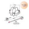 Украшение для пирсинга соска. Лотос. SNP7843
