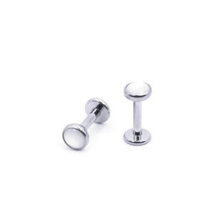 Интернал-лабрета 1,2 мм. Титан, вставка - кварц 4 мм. LBICST0702