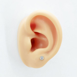 Интернал-лабрета 1,2 мм. Титан, вставка - кварц 4 мм. LBICST0702