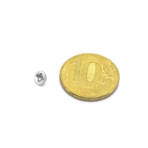 Интернал-накрутка для микродермалов и пирсинга с стержнем 1,6 мм Шуруп. Титан. IE1003