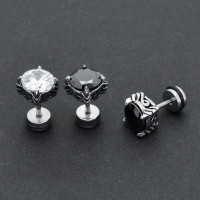 Серьга 1,2 мм с цирконом. C1870