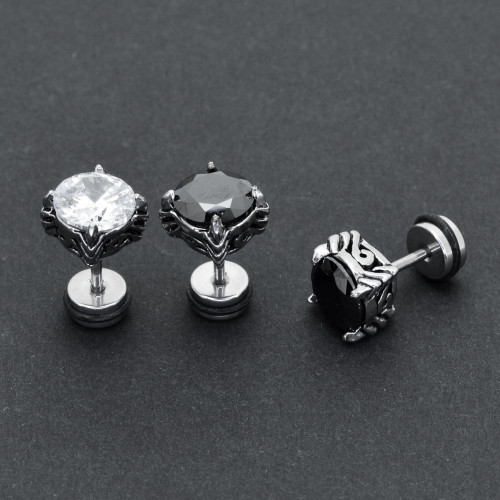 Серьга 1,2 мм с цирконом. C1870