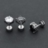 Серьга 1,2 мм с цирконом. C1870