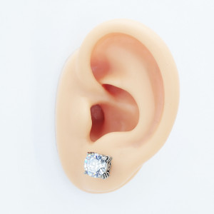 Серьга 1,2 мм с цирконом. C1870