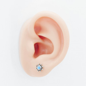 Штанга 1,2 мм. Вставка - опал. BBSO164