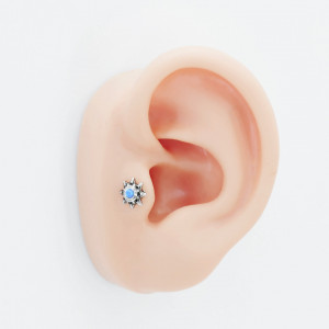 Штанга 1,2 мм. Вставка - опал. BBSO164