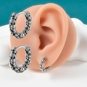 Серьги-кликеры Черепа. Пара. SK782-2