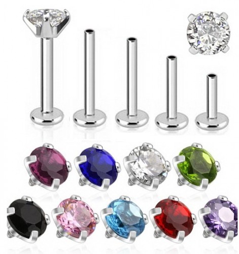 Интернал-лабрета с цирконом. INLTBS