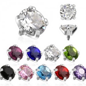 Интернал-лабрета с цирконом. INLTBS