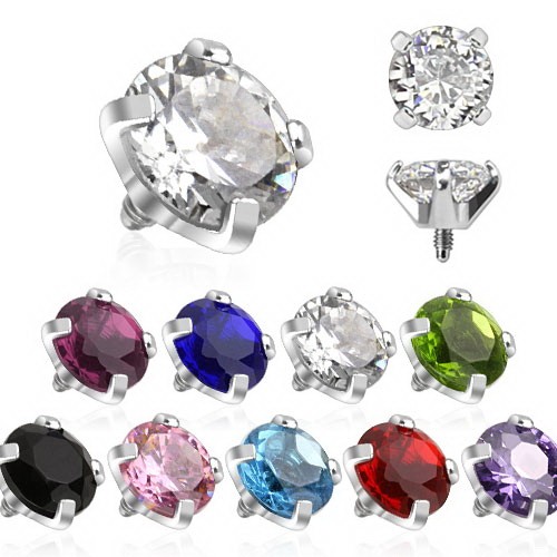 Интернал-лабрета с цирконом. INLTBS