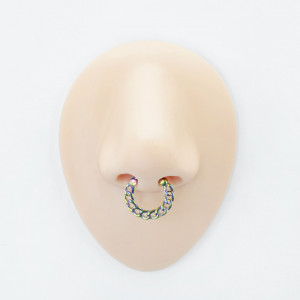 Кликер для пирсинга септума, чёрное покрытие. MS30105