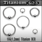 Кольцо 1,2 мм. Титан. BCRTi16