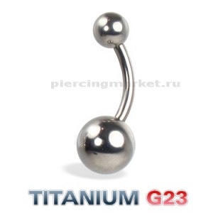 Украшение для пирсинга пупка. Титан. BNT14