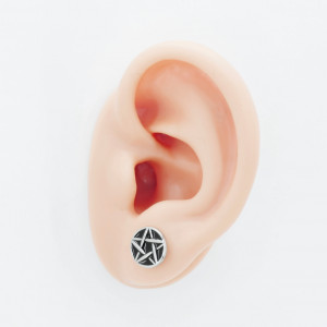 Серьга 1,2 мм. Пентаграмма. C1805