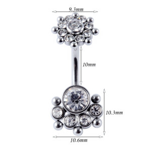 Интернал украшение для пирсинга пупка. IBNJ005