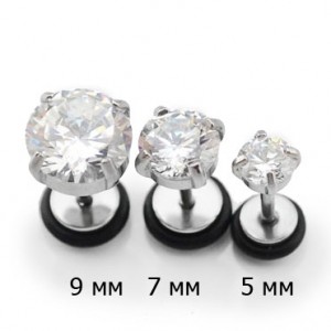 Имитация плаги 1,2 мм с цирконом. ES01031