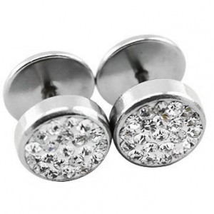 Имитация плаги 1,2 мм.  Диаметр 10 мм. Поликристаллы, титановое покрытие. ES01015