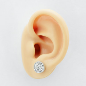 Имитация плаги 1,2 мм.  Диаметр 10 мм. Поликристаллы, титановое покрытие. ES01015